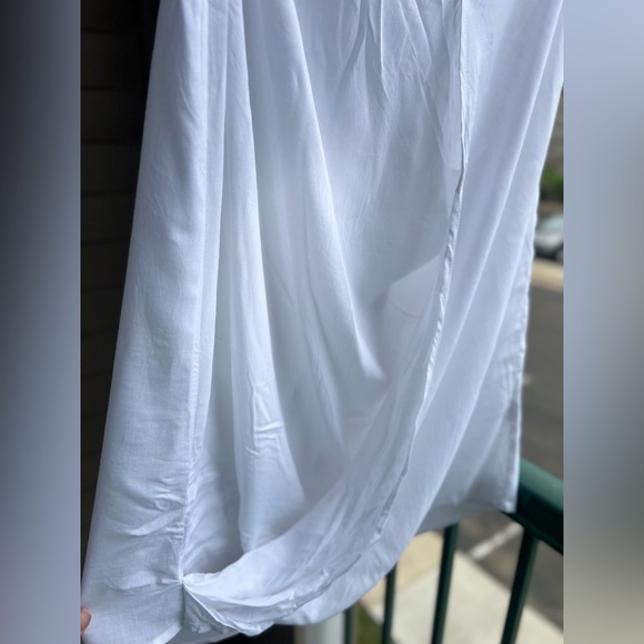 🆕 MLM White Drape Front Maternity & Nursing Blouse Size XS - Picture 9 of 10